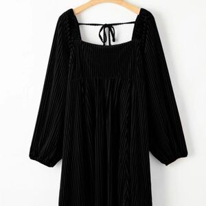 Elegant Black Long Sleeve Dress